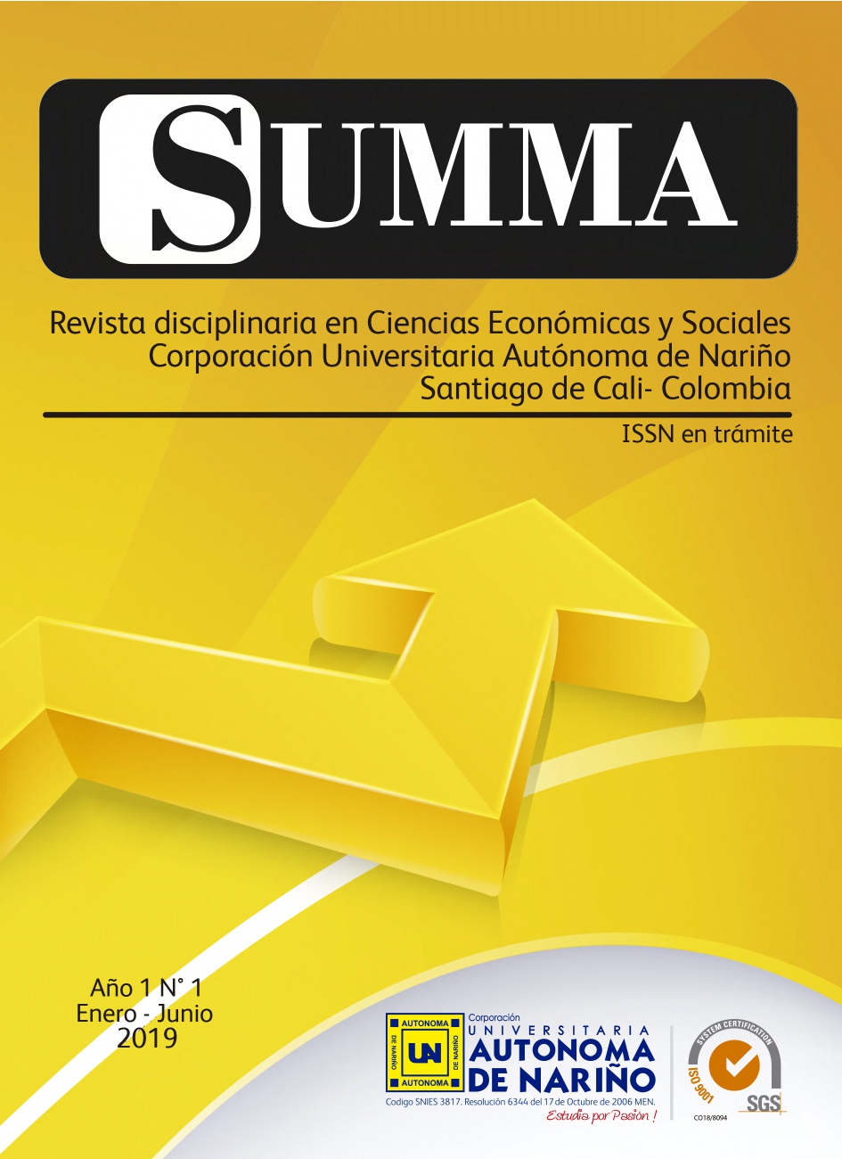 Portada: Revista SUMMA, Vol.1(1)